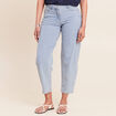 Jean coupe barrel 7/8&egrave;me denim bleach femme