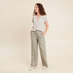 Blouse manches courtes gris femme