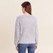 Pull col v bleu roi femme