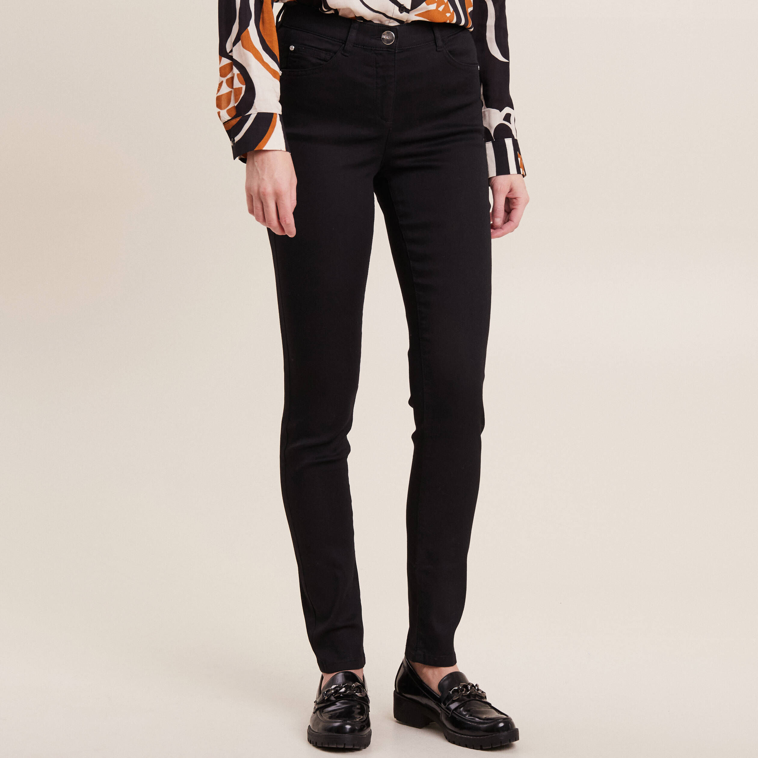 Pantalon store slim noir