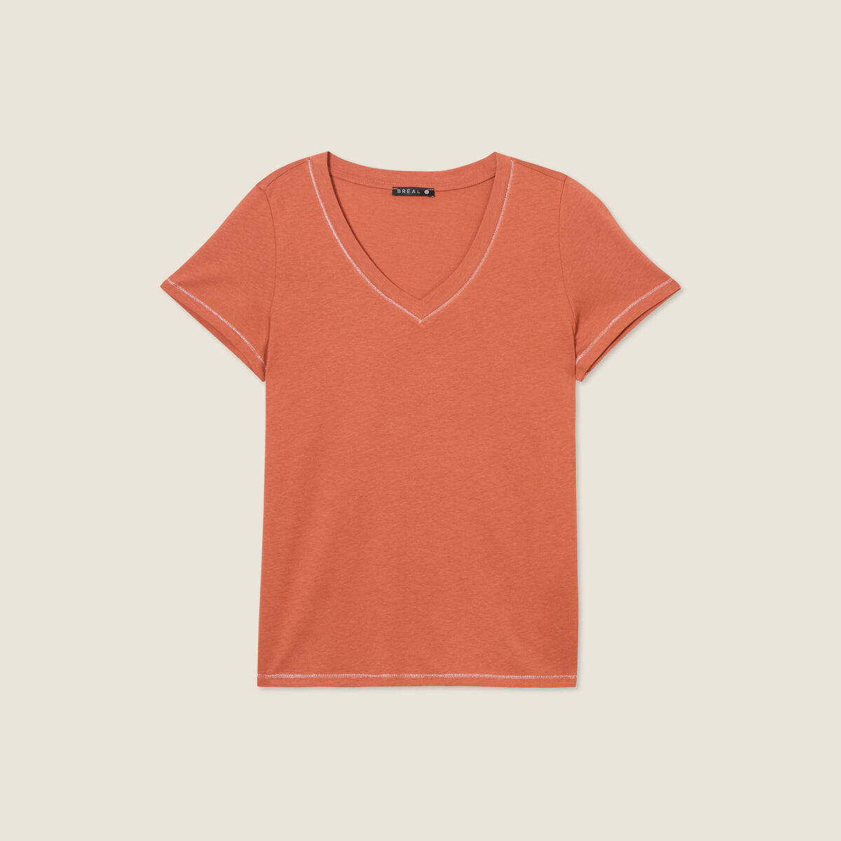 T-shirt manches courtes vieux rose femme
