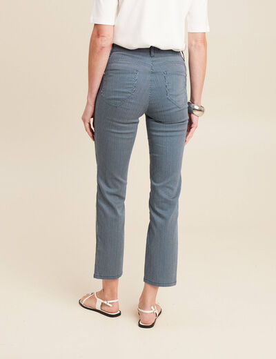 Pantalon magique Le L&eacute;ger coupe droite bleu marine femme