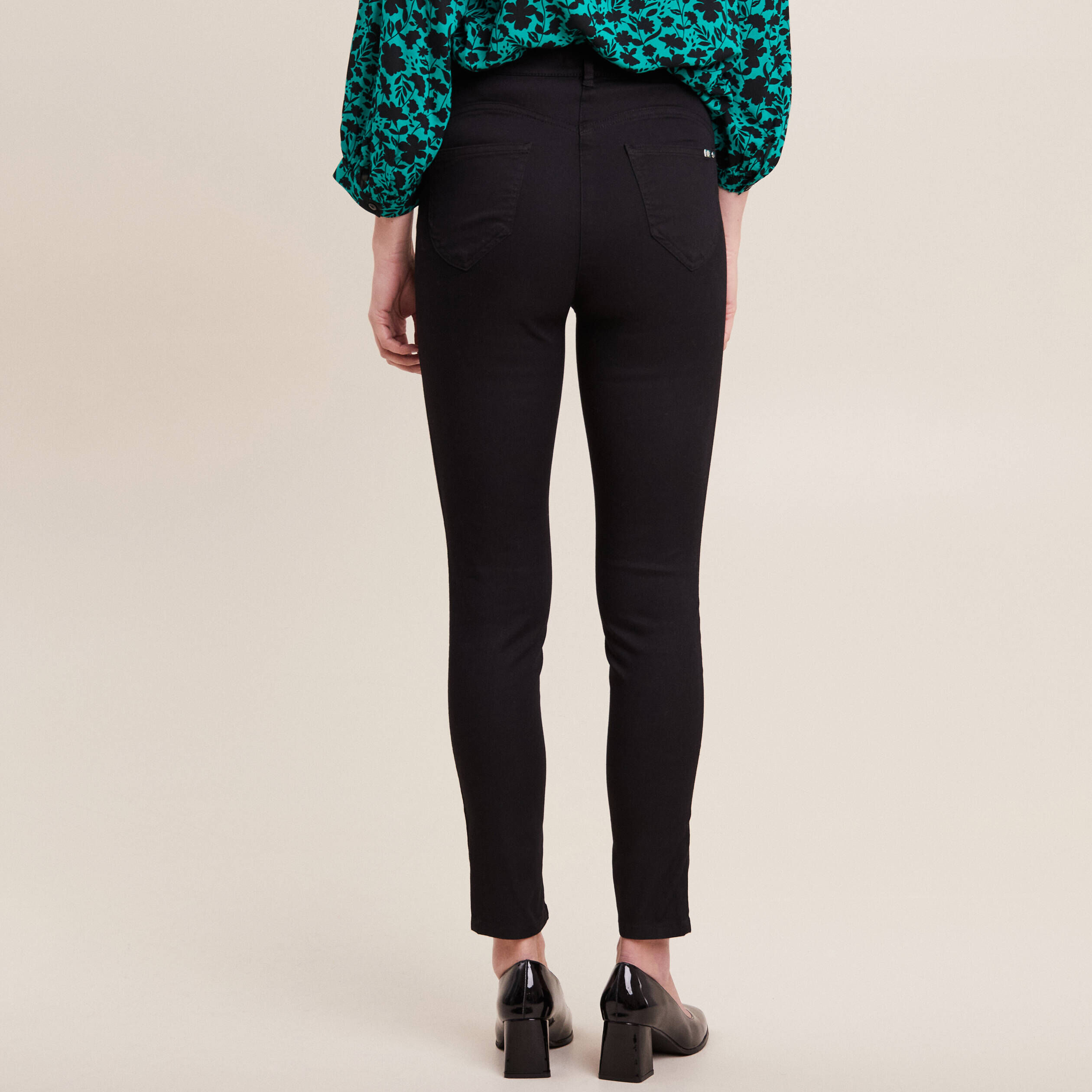 Pantalon fluide online femme taille haute