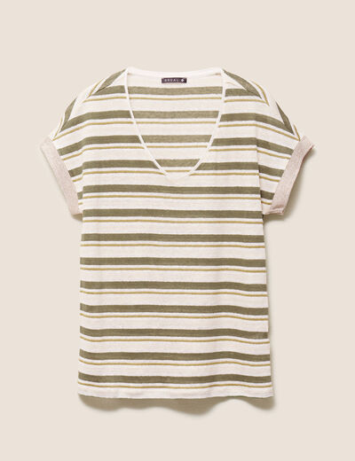 T-shirt manches courtes vert femme