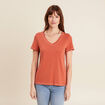 T-shirt manches courtes vieux rose femme