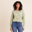 Pull col bateau manches longues gris femme