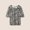 Blouse manches courtes noir femme