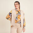 Gilet sans manches couleur or femme