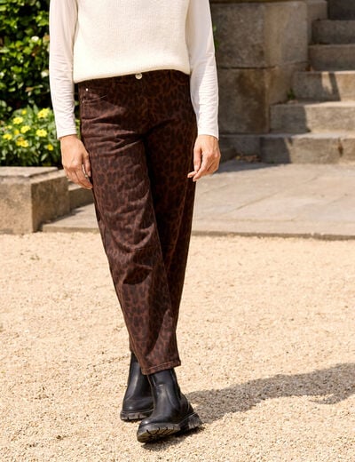 Pantalon magique l'unique marron chocolat femme