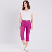 Pantacourt magique Le L&eacute;ger coupe droite mauve femme