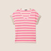 T-shirt manches courtes rose femme