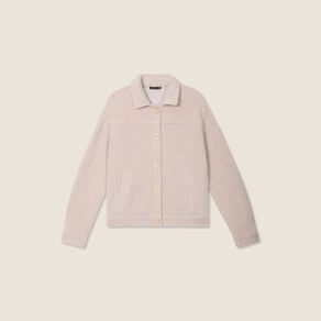 veste droite manches longues beige femme Veste droite manches longues beige femme