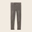 Jean ajusté taille standard 7/8ème gris femme