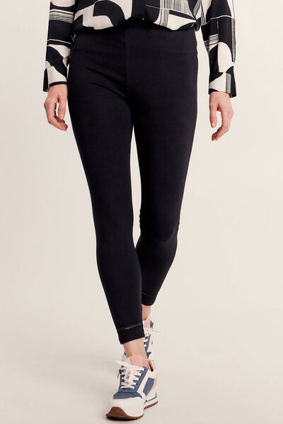 Legging taille haute noir femme