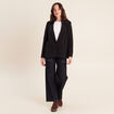 Blazer avec capuche amovible doubl&eacute; noir femme