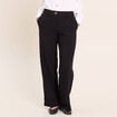 Pantalon taille haute fluide noir femme