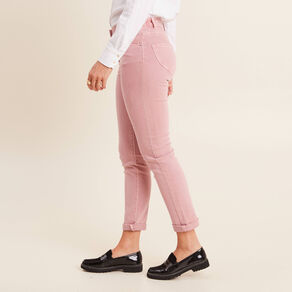 jean ajuste 78eme 5 poches mauve femme Jean ajusté 7/8ème 5 poches mauve femme
