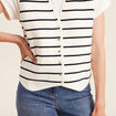 Gilet sans manches blanc femme
