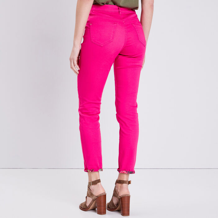 Pantalon réversible confortable rose fushia femme