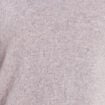 Pull cachemire col montant gris clair femme