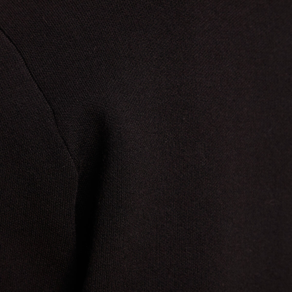 Gilet col ch&acirc;le noir femme