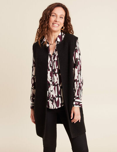 Gilet noir femme