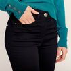 Pantalon léger taille standard 7/8ème noir femme