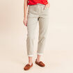 Pantalon coupe mom 7/8&egrave;me vert femme