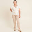 T-shirt manches courtes blanc femme