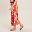 Jupe longue &eacute;vas&eacute;e multicolore femme