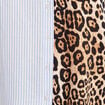 Chemise manches longues marron clair femme