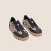 Baskets semelle contrastante beige femme
