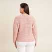 Pull manches longues rose fushia femme