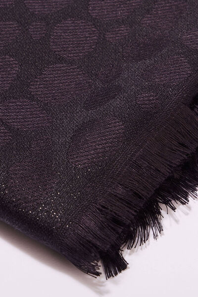 Foulard noir femme