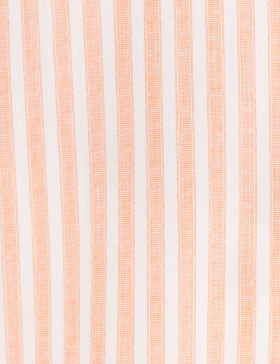 Chemise manches 3/4 orange femme