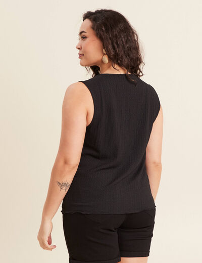 Débardeur sans manches noir femme