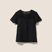 T-shirt manches courtes noir femme
