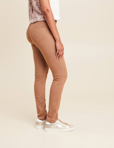 Pantalon magique Le L&eacute;ger coupe ajust&eacute;e marron femme