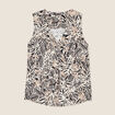 Blouse sans manches noir femme