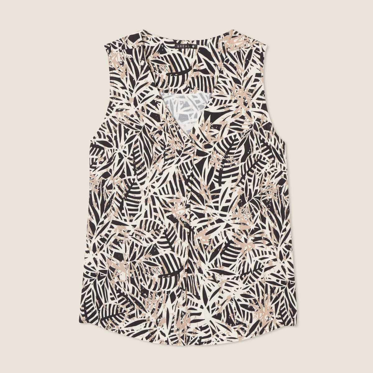 Blouse sans manches noir femme