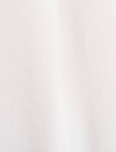 Blouse sans manches ecru femme