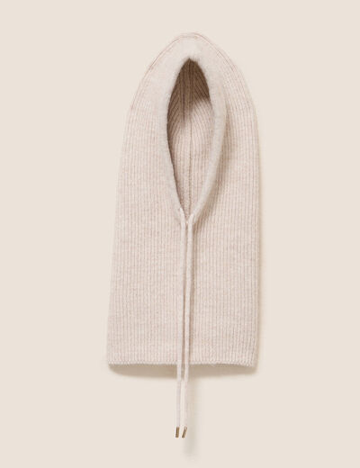 Cagoule creme femme