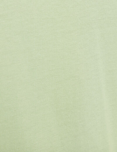 T-shirt manches courtes vert clair femme