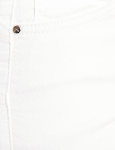 Pantalon léger taille standard long blanc femme