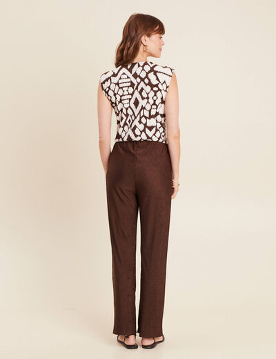 Combinaison marron femme