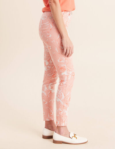 Pantalon magique Le L&eacute;ger coupe ajust&eacute;e orange femme