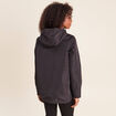 Parka cintr&eacute;e r&eacute;versible &agrave; capuche marron femme