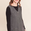 Robe chasuble gris femme