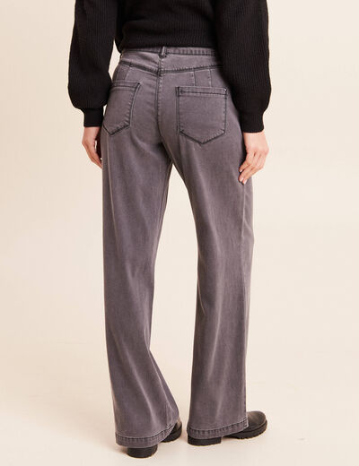 Jean denim gris femme