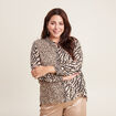 Chemise manches longues beige femme